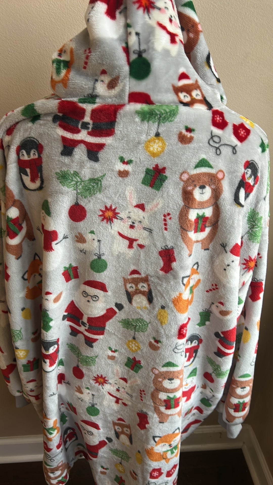 Marlo Lorenz Throwzy Hooded Christmas Santa Claus Candy Cane Snowflake Penguin