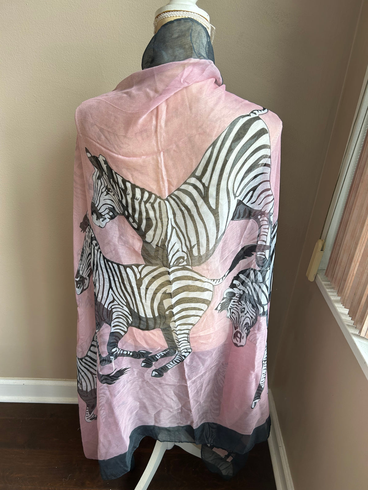 New Womens Animal Zebra Print Scarf Shawl 5002-3102