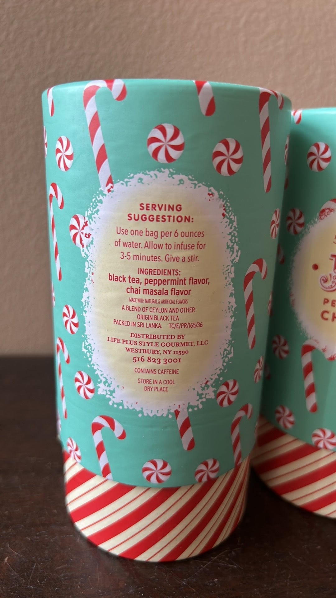 2 Peppermint Joy Chai Tea 50 Tea Bags NEW SEALED EXP 08/2027 Christmas Holiday