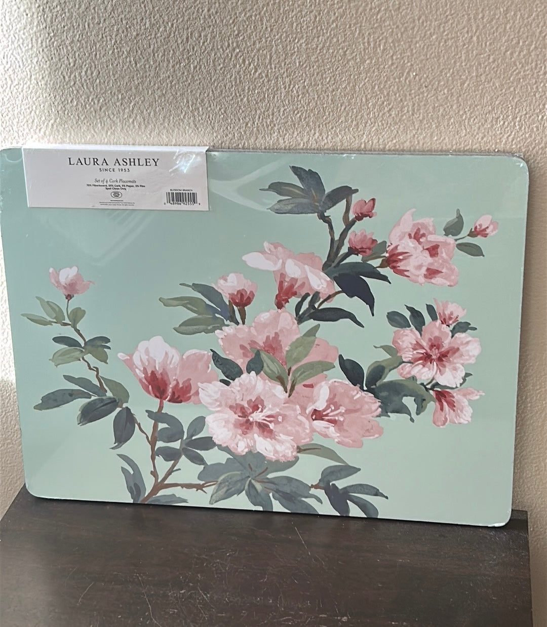 Laura Ashley Set Of 4 Cork Placemats New Floral Spring