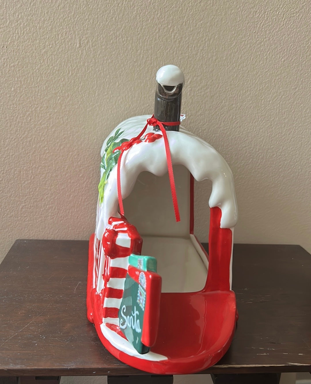 Blue Sky Clayworks Christmas Mailbox Figurine 12”x 10” NEW Decor Ceramic
