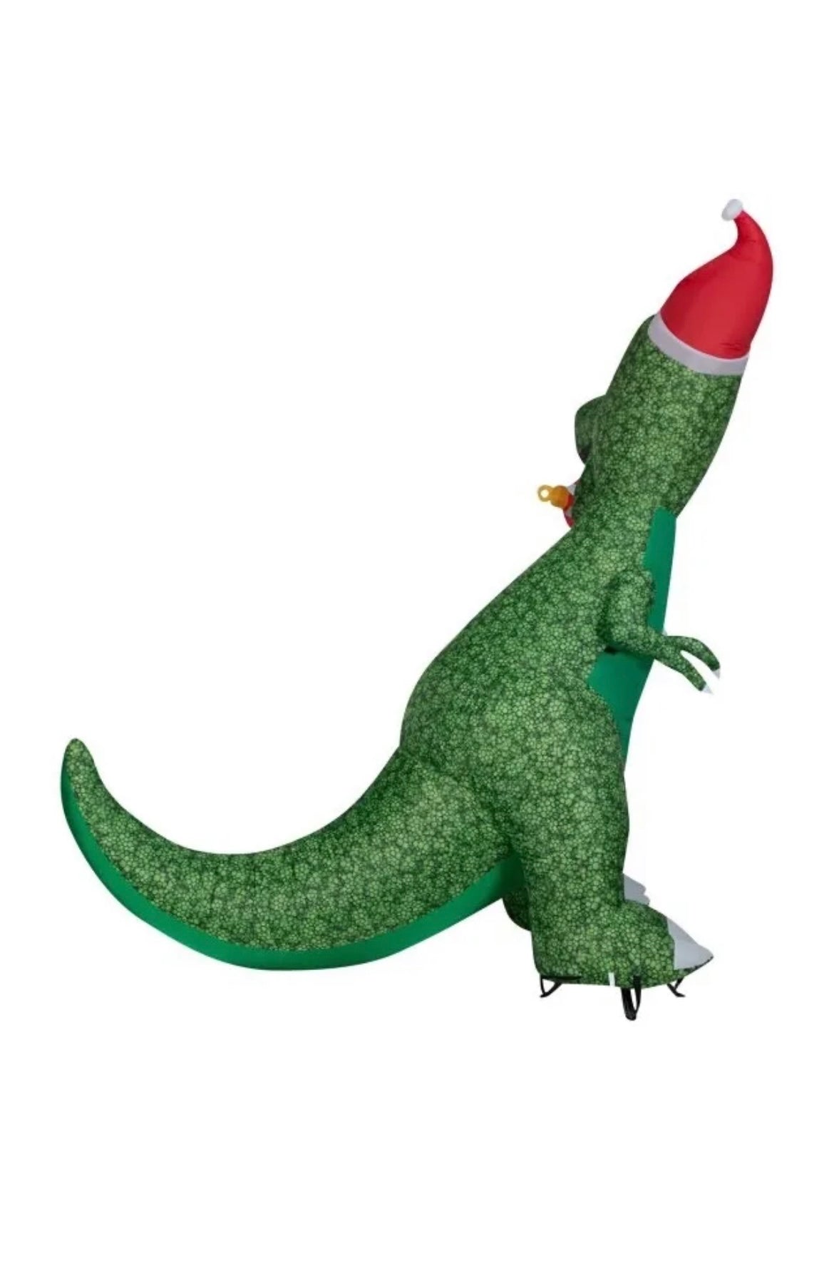 Holiday Time Inflatable T Rex with Christmas Ornament 8.5 Ft Tall