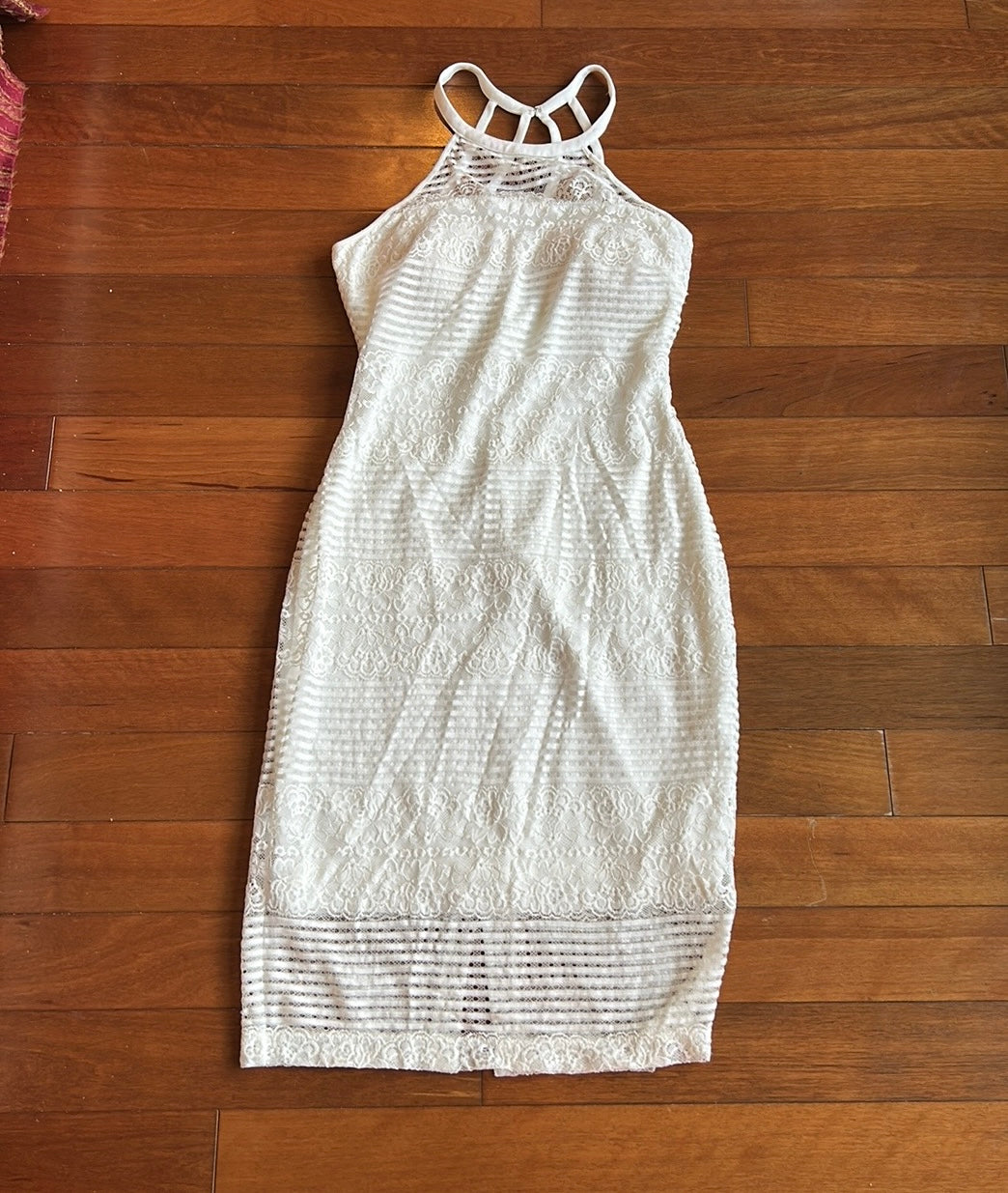 Guess Women’s Ivory Lace Dress Formal Party Sz 4 New ST2225