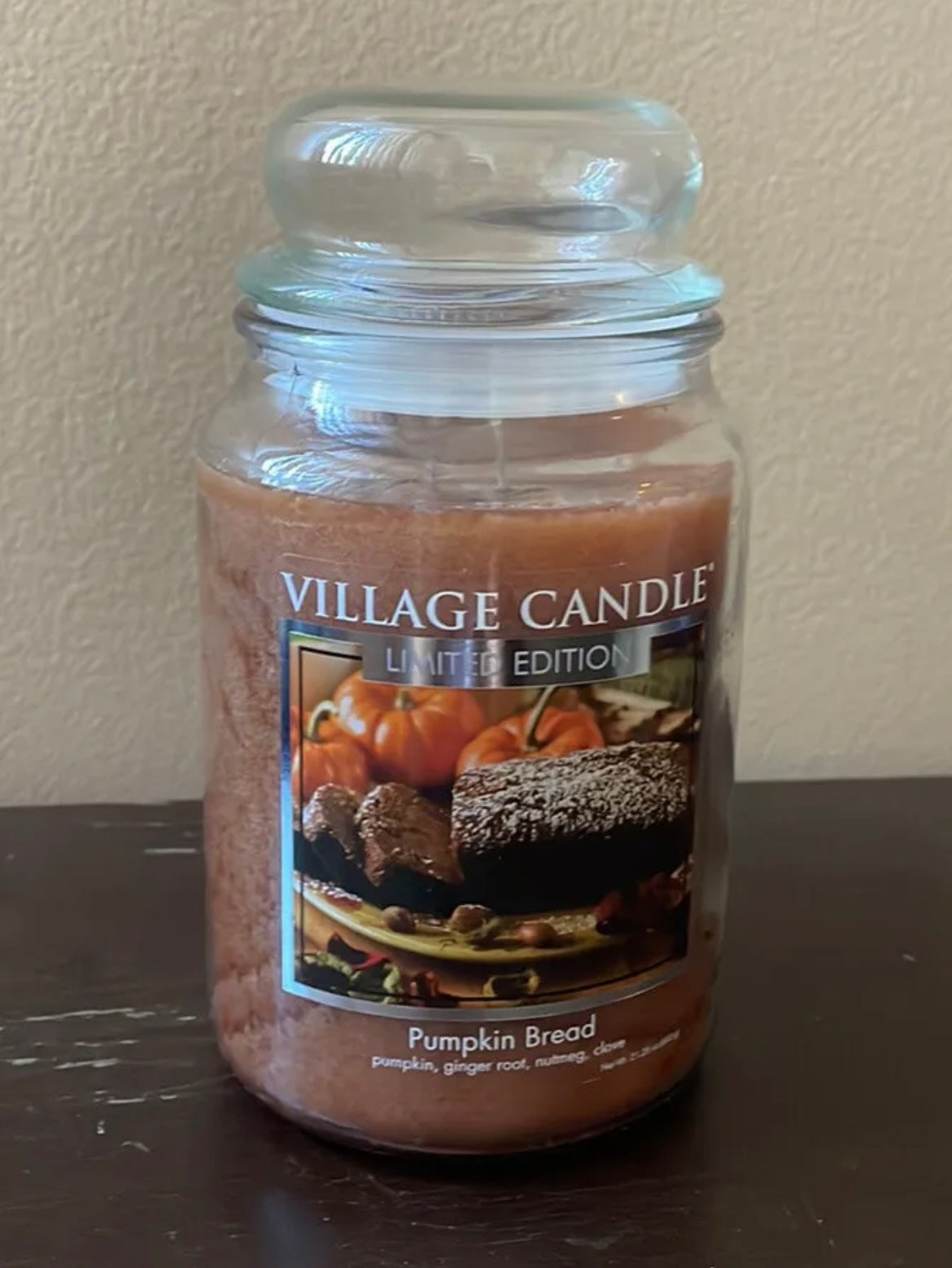 Village Candle Scented Fall Pumpkin Bread HTF New Limited Edition Discontinued