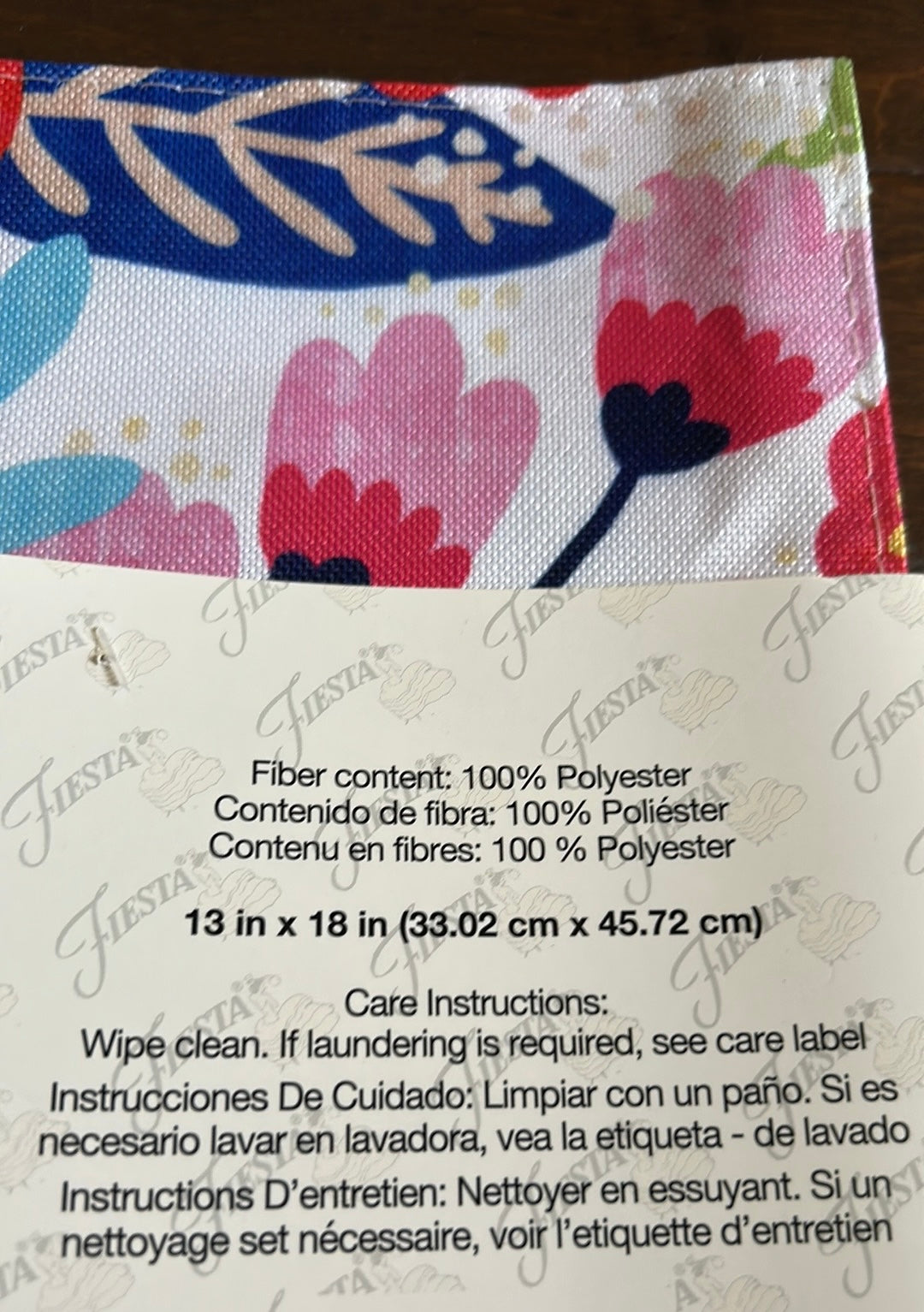 Fiesta Set Of 4 Placemats Floral Colorful New