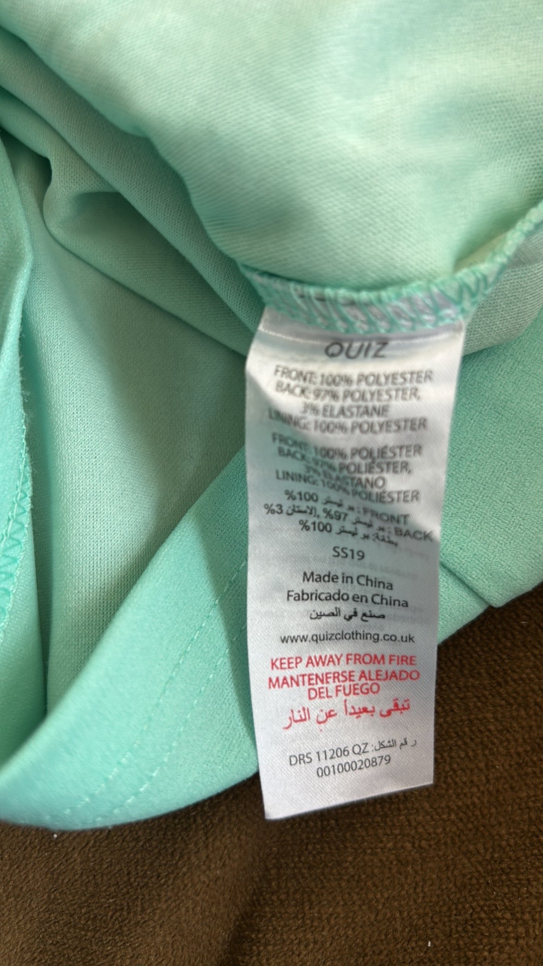 Quiz Women’s Embroidered Dress Sz M (UK38) Green Sequins Formal ST2825