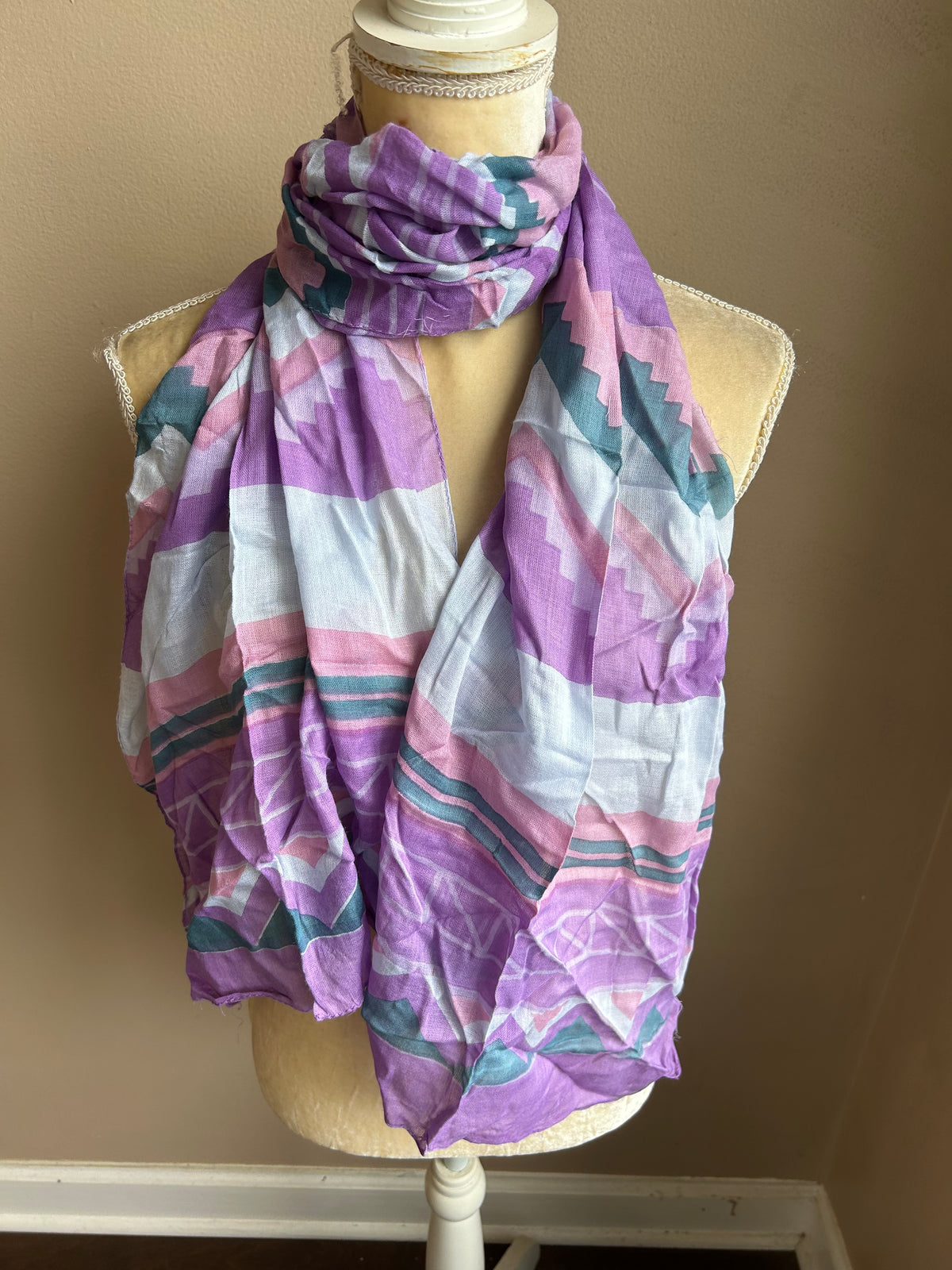 New Womens Printed Scarf Multicolor 5002-3102