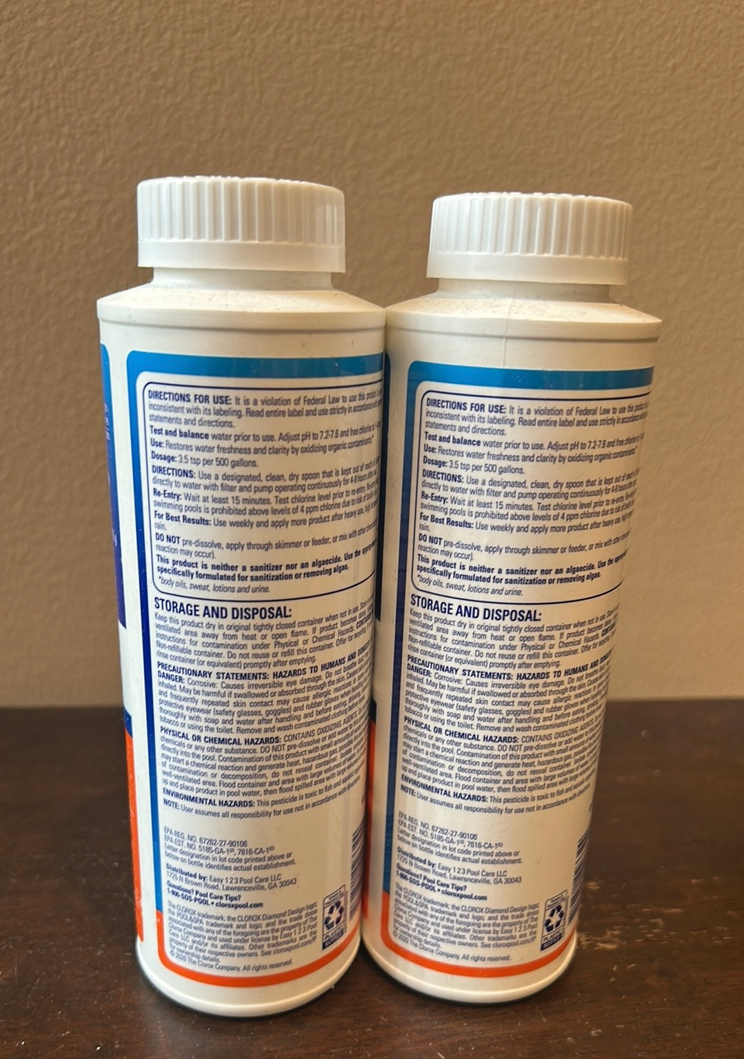 Clorox shock granules for small pools set of 2