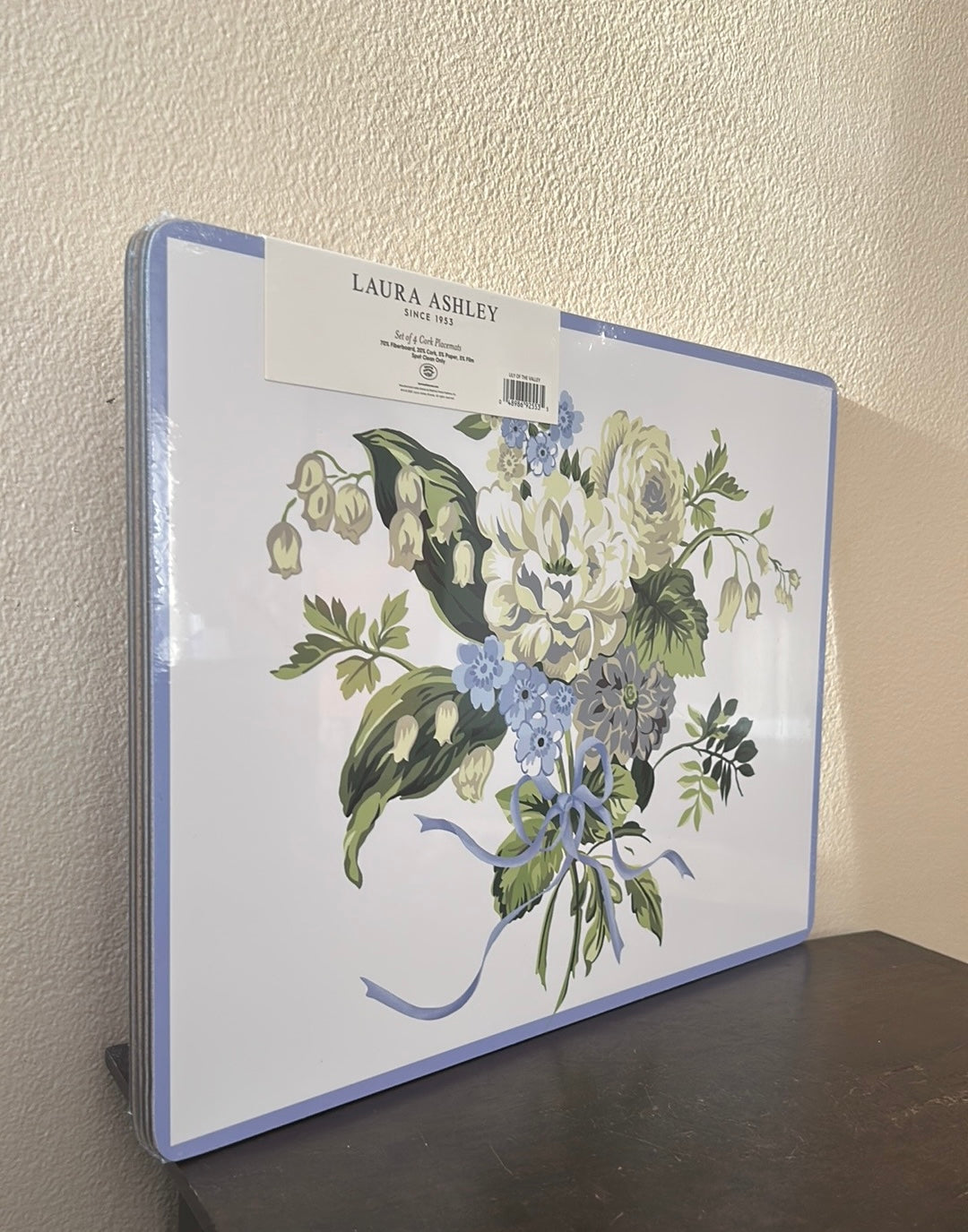 Laura Ashley Set Of 4 Cork Placemats New Floral Spring