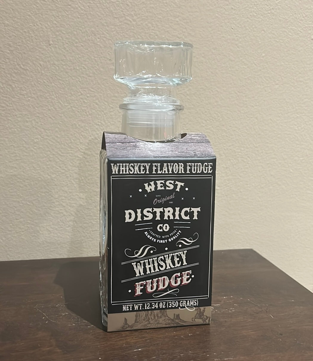 Whiskey Flavor Fudge Glass Decanter Limited Edition Exp Oct 2025 Fathers Day