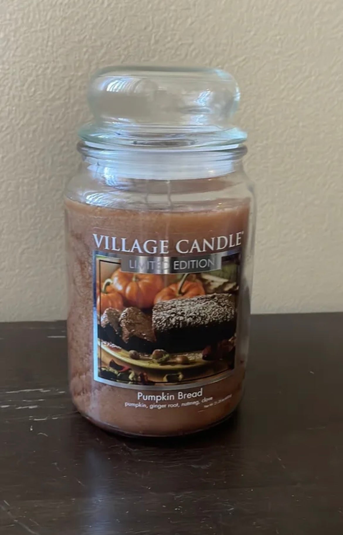 Village Candle Scented Fall Pumpkin Bread HTF New Limited Edition Discontinued