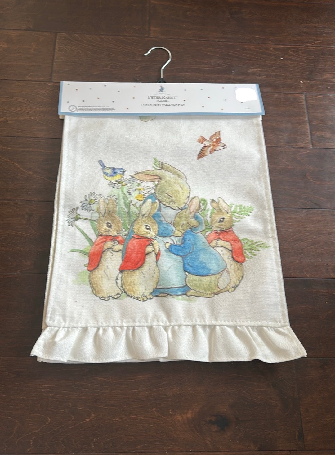 New Peter Rabbit Table Runner Easter Decor Bunny 14”x72”