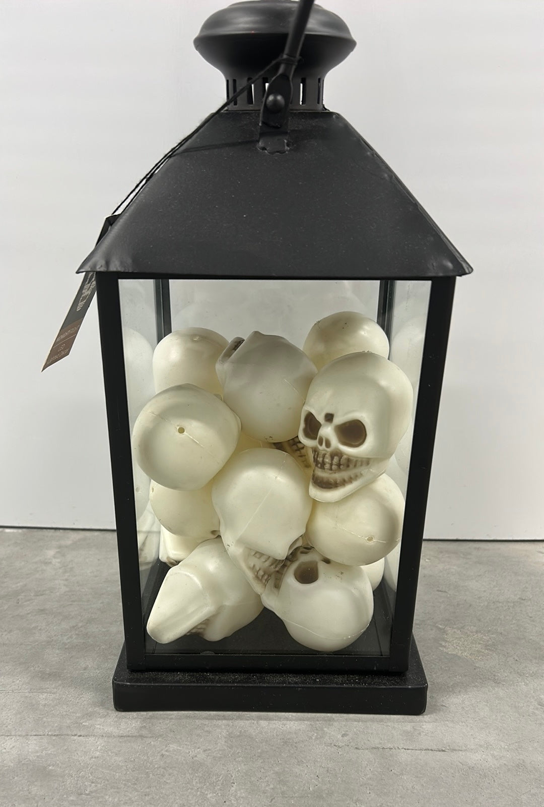 New Halloween Decor Lantern With Skulls LED Light Up New