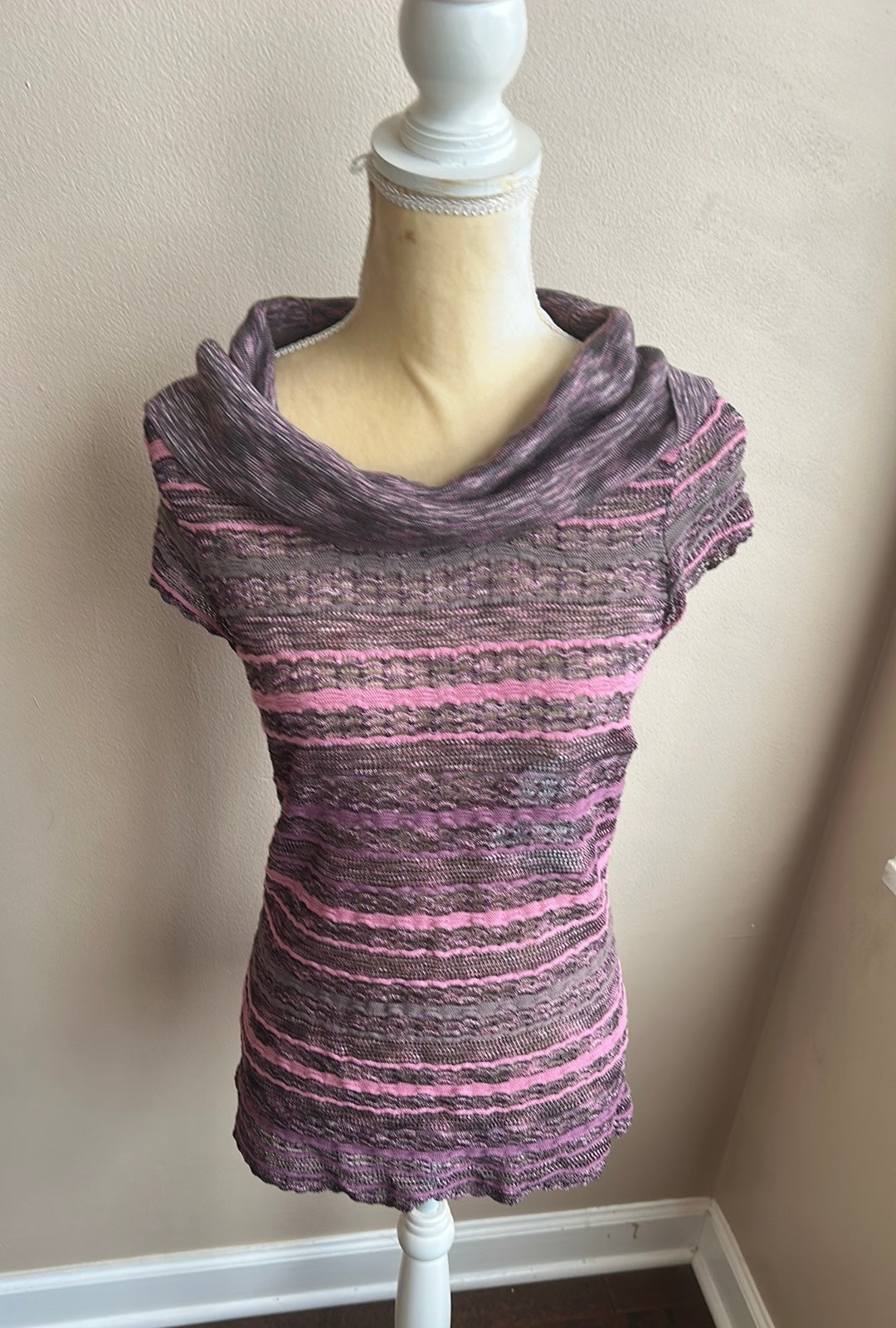 Women’s New Blouse Lace Purple ST2225 Sz M