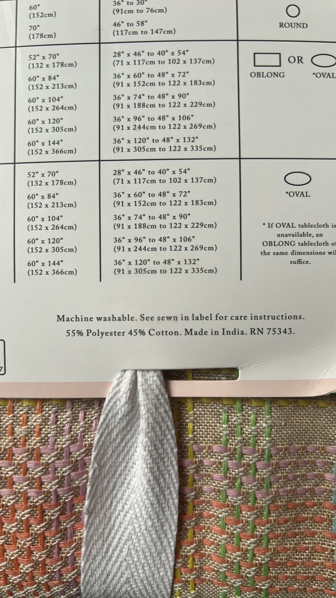 Cupcakes & Cashmere Tablecloth Easter Plaid Pastel Stitch Design New