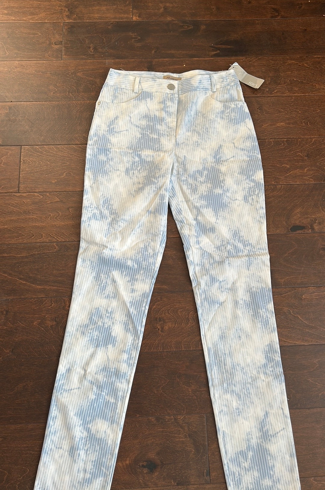 Fox’s Explosion Women’s Lightweight Jeans New Tye Dye Sz 36 Striped