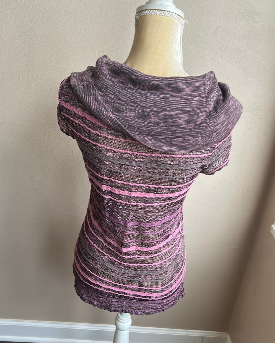 Women’s New Blouse Lace Purple ST2225 Sz M