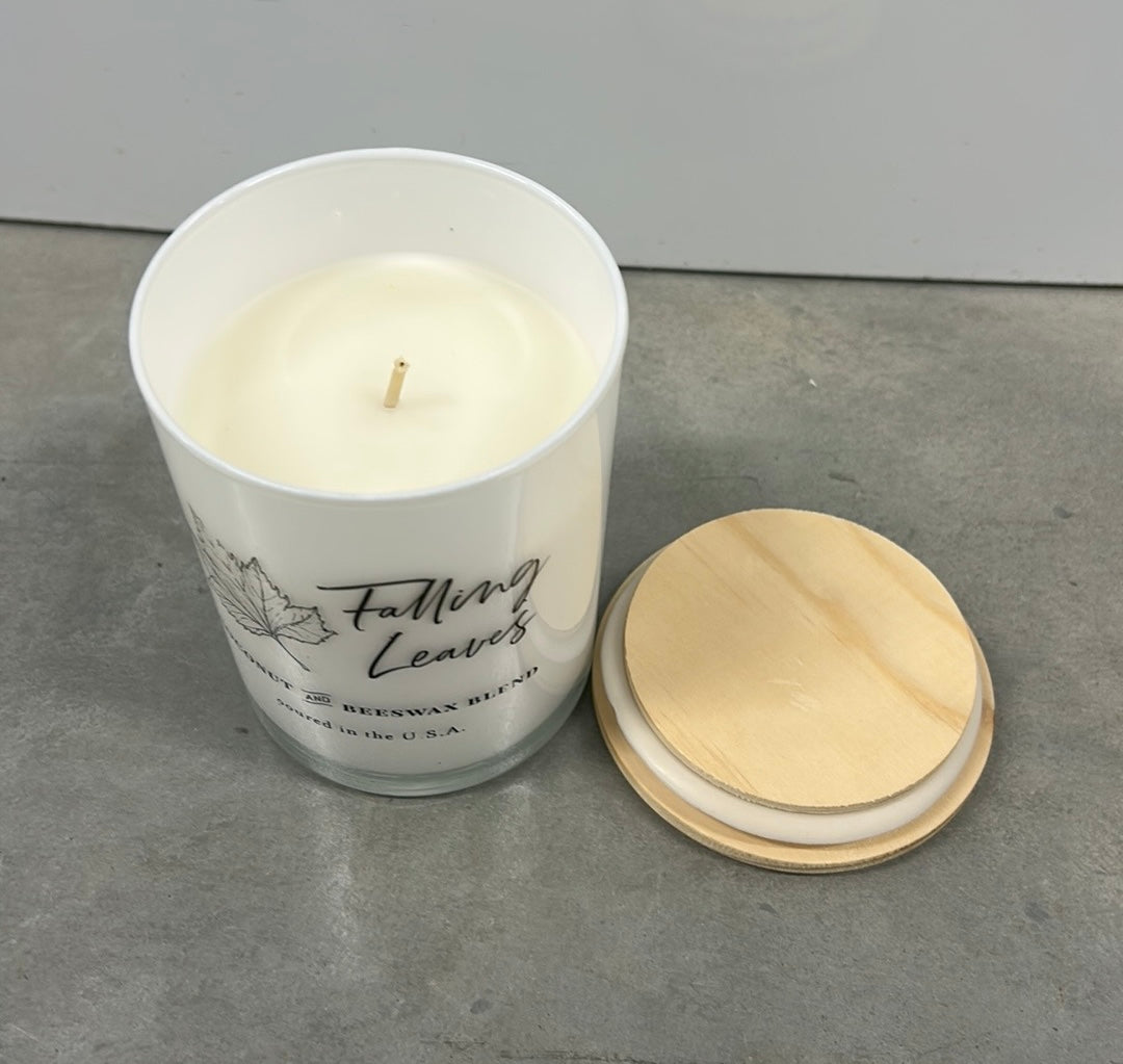 Scentsational Falling Leaves Candle Glass Jar 11 Oz Coconut Wax Blend