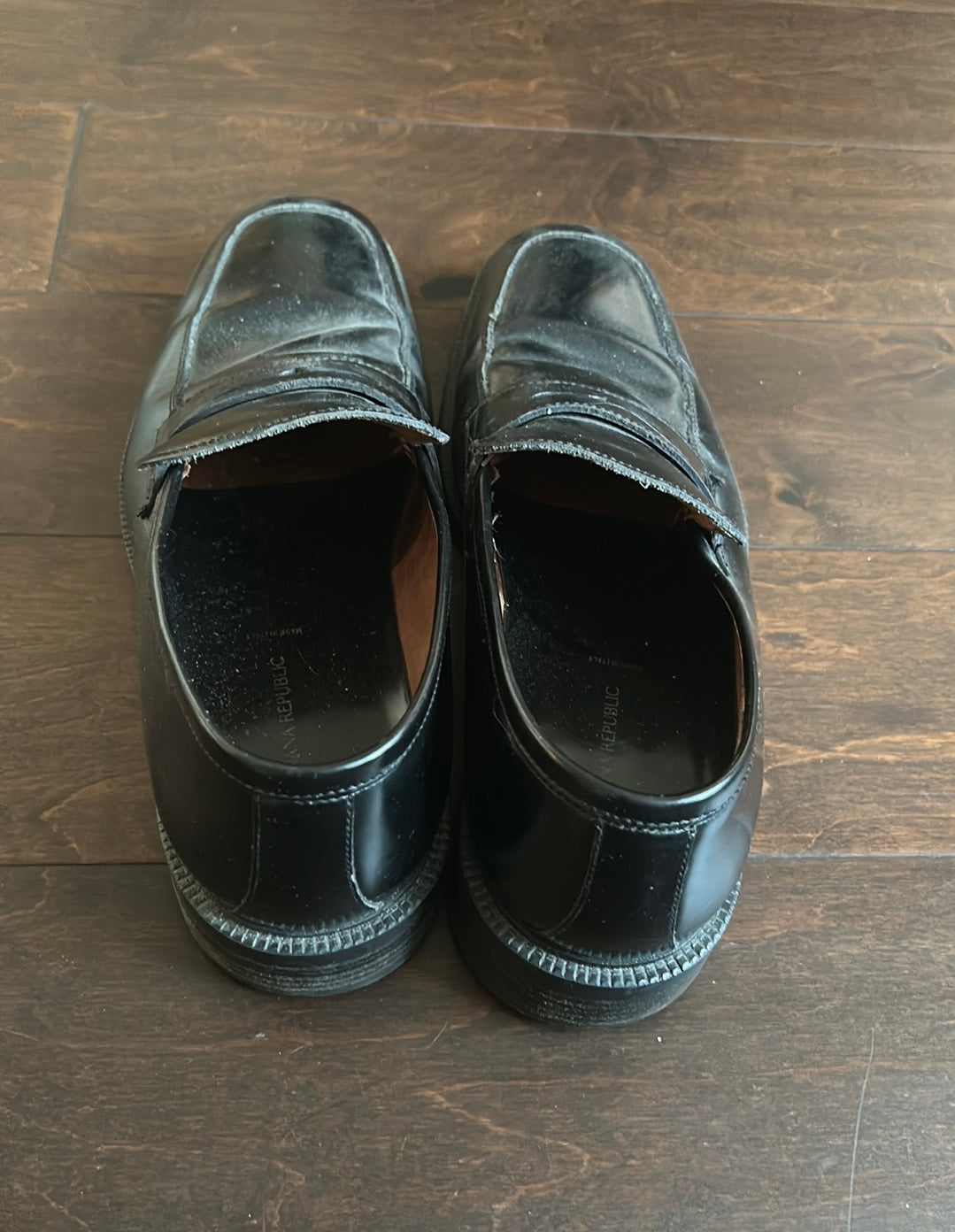 Banana Republic Men’s Dress Shoes Black Sz 11 Slip on Leather