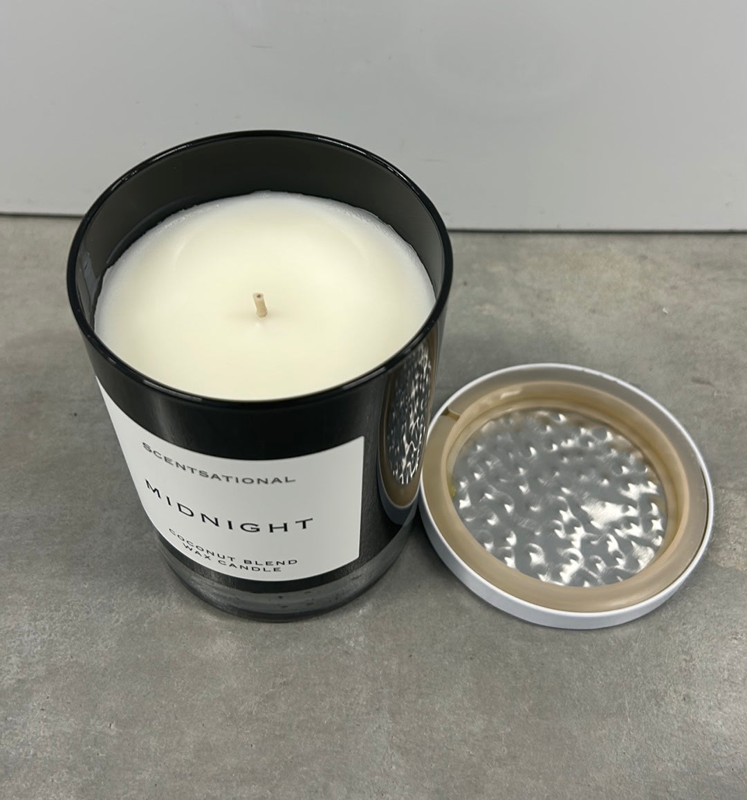 Scentsational Midnight Candle Glass Jar 11 Oz Coconut Wax Blend