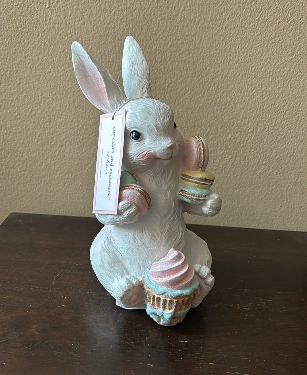 Cupcakes & Cashmere Easter Bunny Rabbit With Marshmallows & A Cupcake