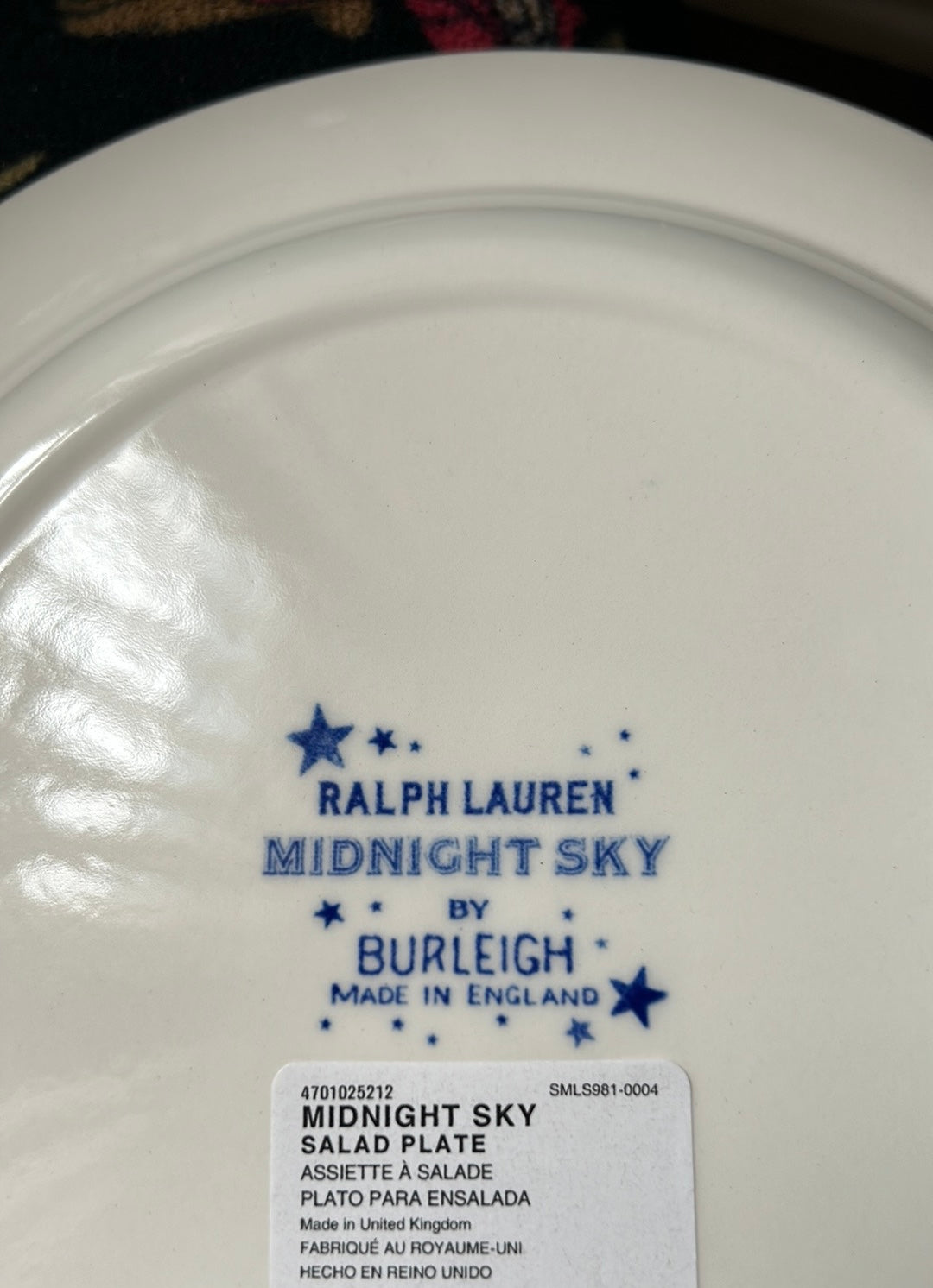 4 Ralph Lauren Sag Harbor Burleigh England Dinner Plates Anchor Nautical New