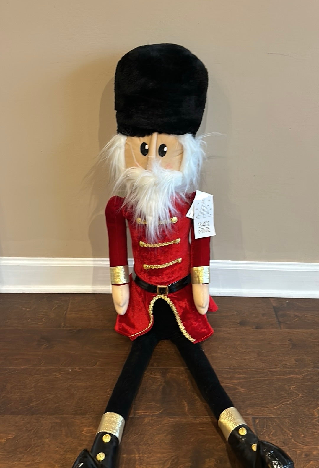 34th & Pine Posable Nutcracker New Christmas Decor 45” Tall Large Shelf Sitter