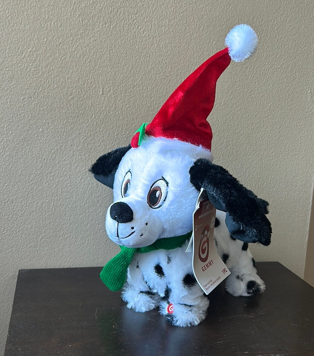 Gemmy Animated Christmas Dalmatian Puppy Dog Barks Dances JINGLE BELLS NWT