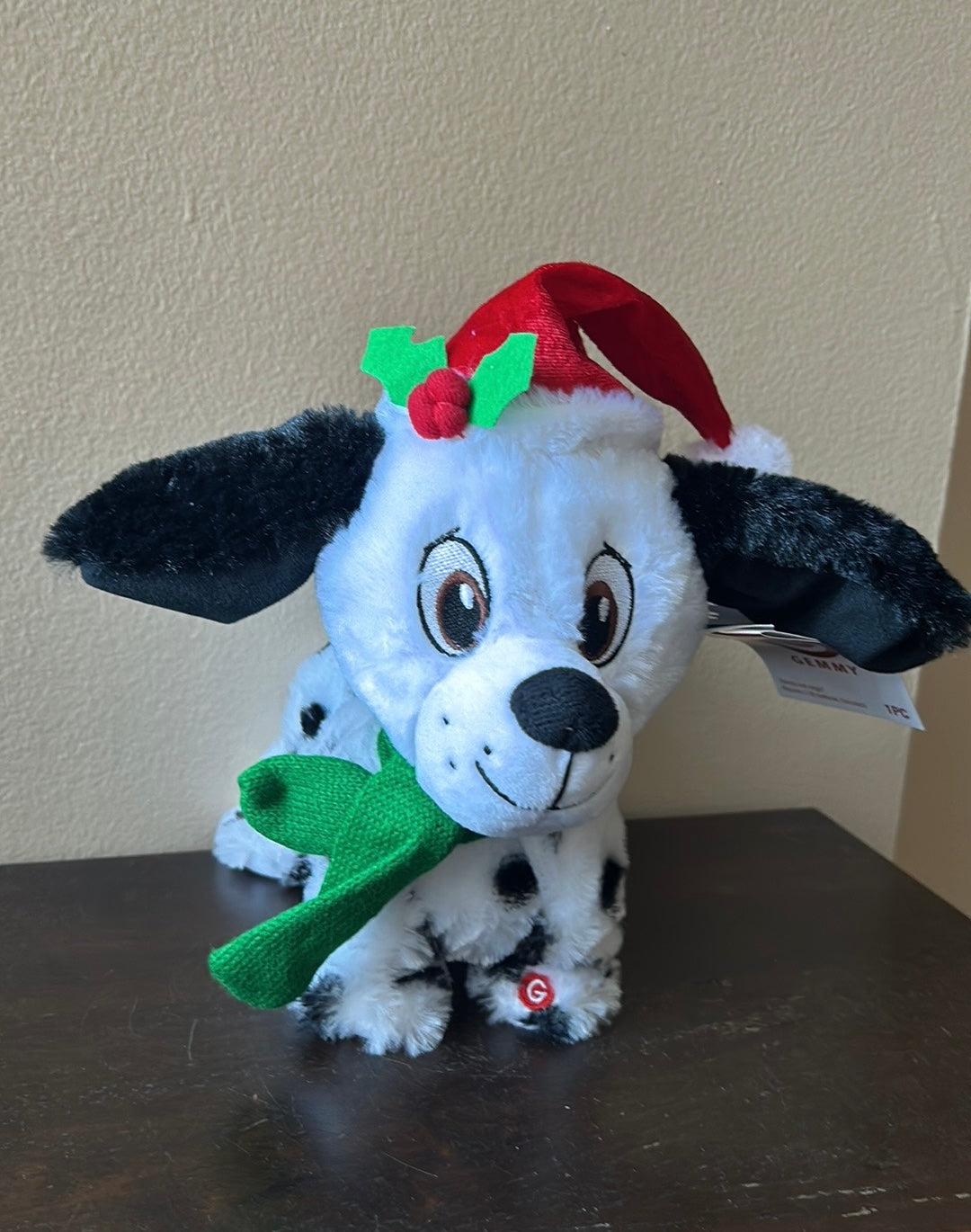 Gemmy Animated Christmas Dalmatian Puppy Dog Barks Dances JINGLE BELLS NWT