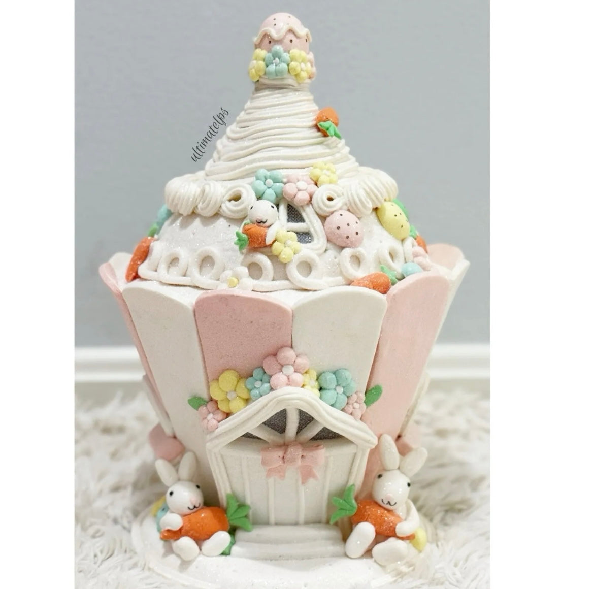 Cupcakes and Cashmere Easter Bunny Cupcake House Carrots Eggs