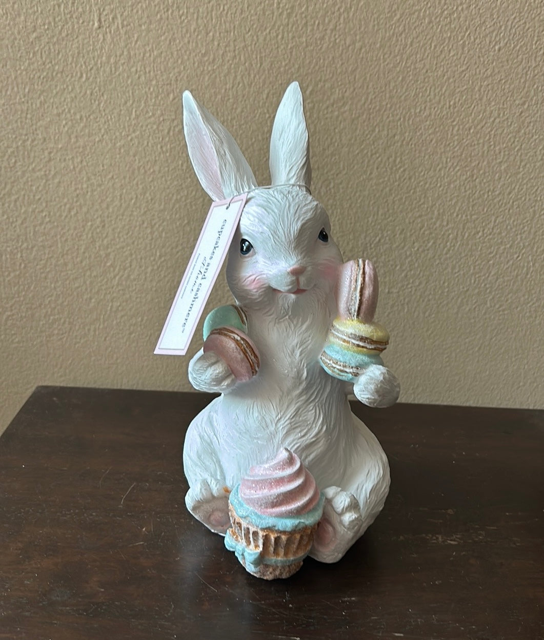 Cupcakes & Cashmere Easter Bunny Rabbit With Marshmallows & A Cupcake
