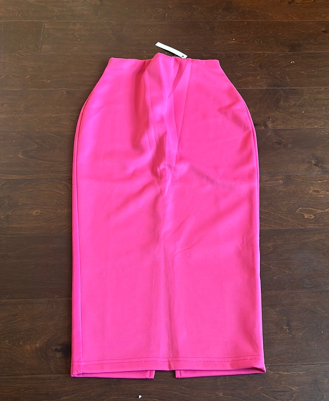 Asos Womens Pencil Skirt New Sz 0 Pink Back Slit