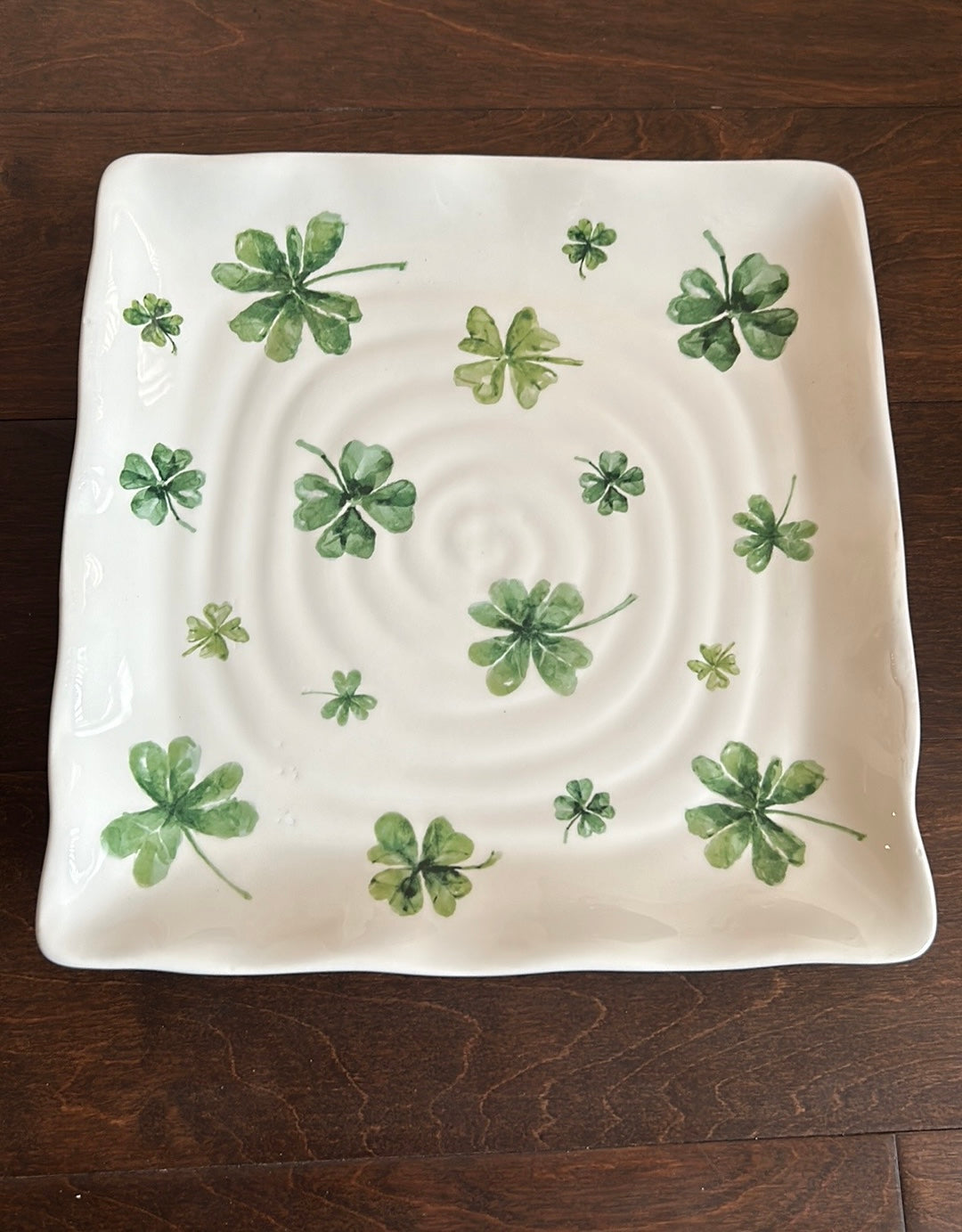 Maxcera Set Of 4 Dinner Plates New Clover St Patrick’s Day Irish