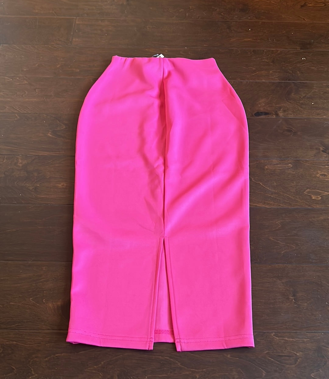 Asos Womens Pencil Skirt New Sz 0 Pink Back Slit