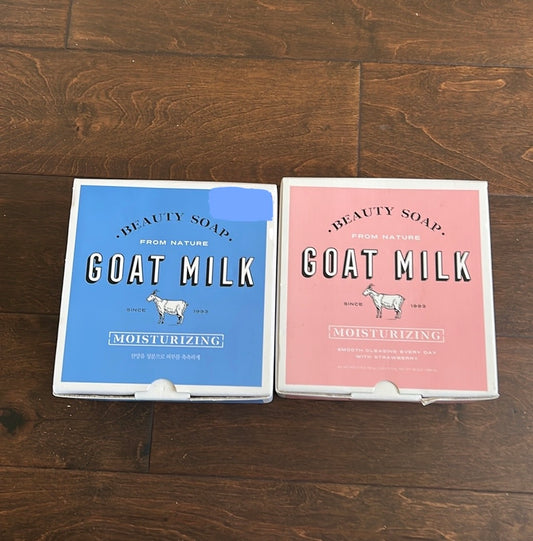 BEAUTY SOAP FROM NATURE GOAT MILK 24 SOAP BARS Shower Mate Reg & Strawberry