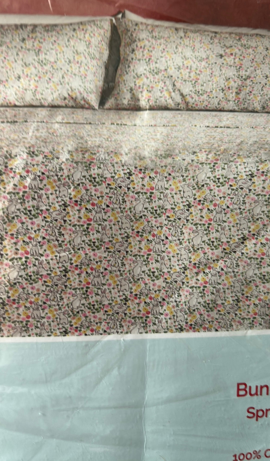 Cath Kidson Sheet Set East Bunny Floral Queen Cotton 200 Thread Count New