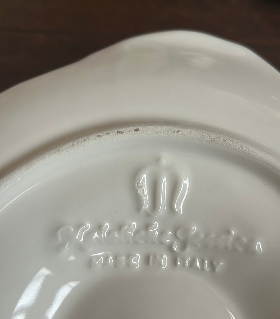 3 Maioliche Jessica Ceramic Oyster Platter White Made In Italy Each Holds 6 Oyst