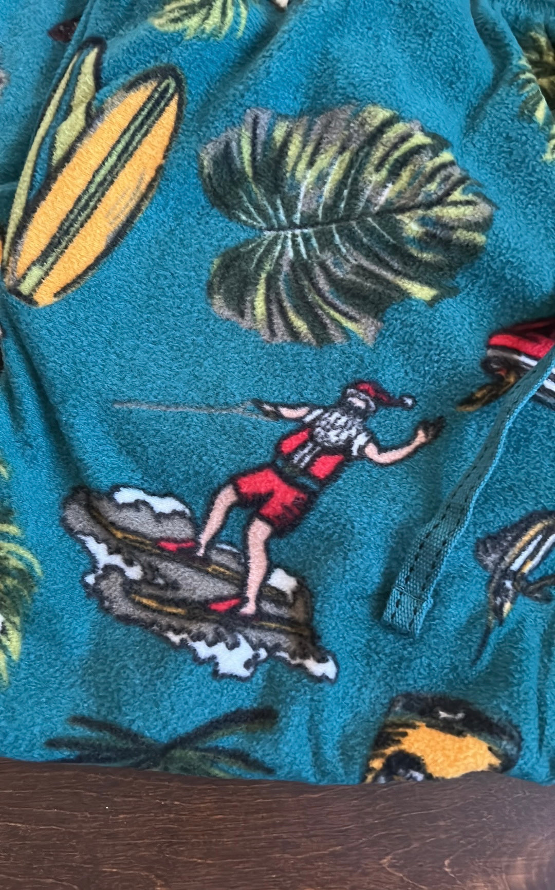 Tommy Bahama Men’s Pajama Pants Tropical Christmas Santa New Fleece