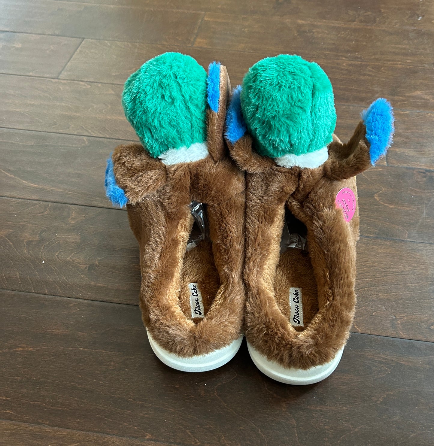 Moon Cake Womens Faux Fur Memory Foam Slippers New Bunny Easter Duck