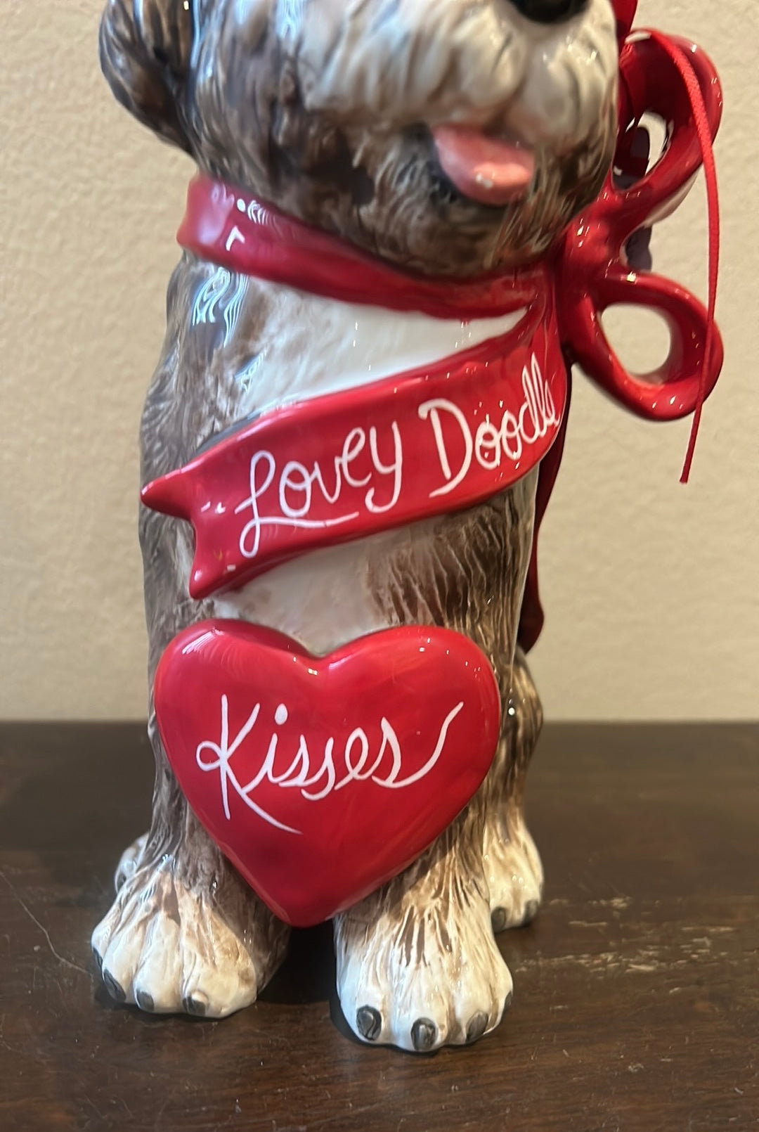 Blue Sky Clayworks Lovey Labradoodle Kisses Doodle Dog By Heather Goldminc New