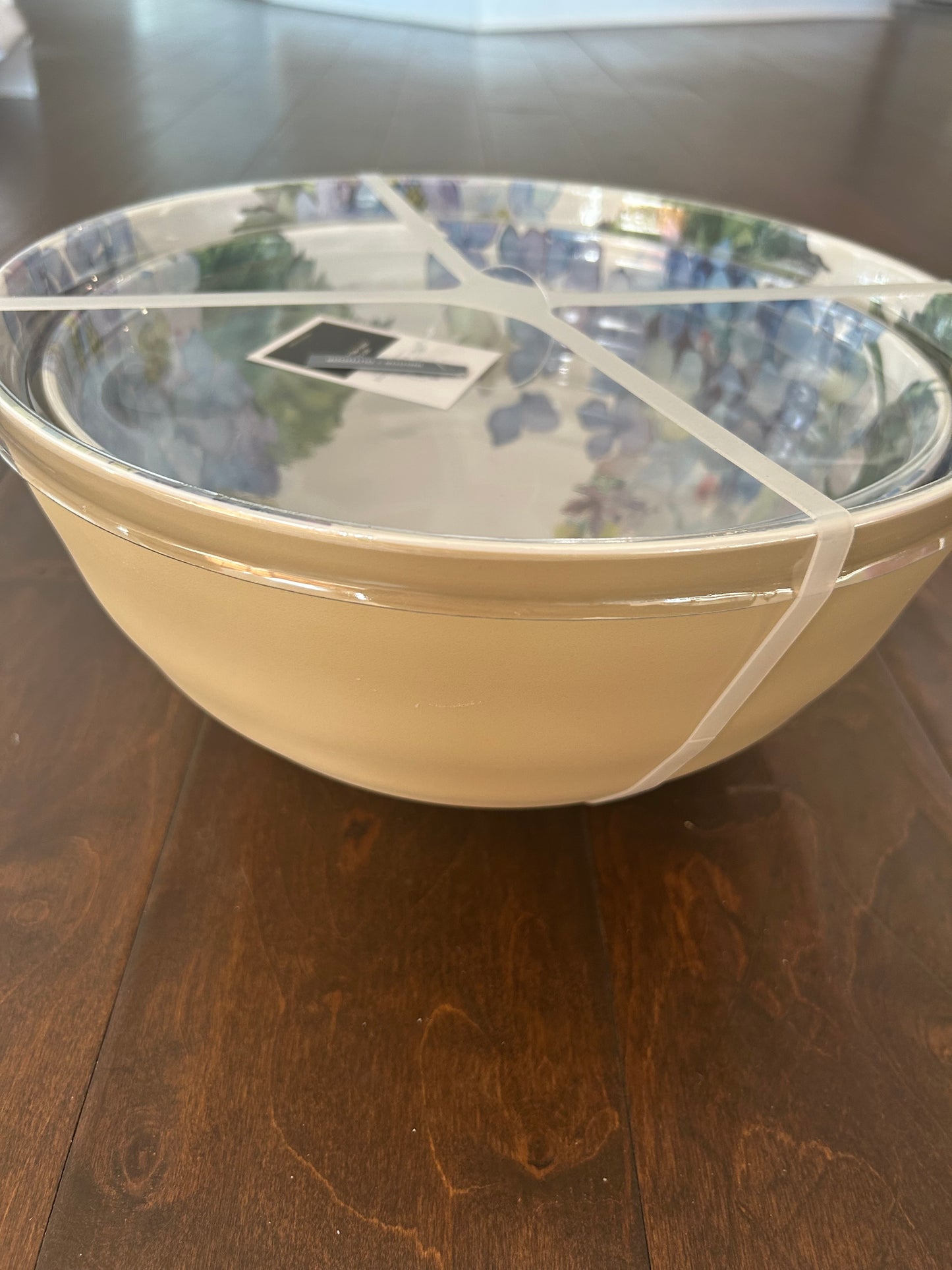 Rachel Ashwell Set Of 2 Serving Bowls New Hydrangeas Floral