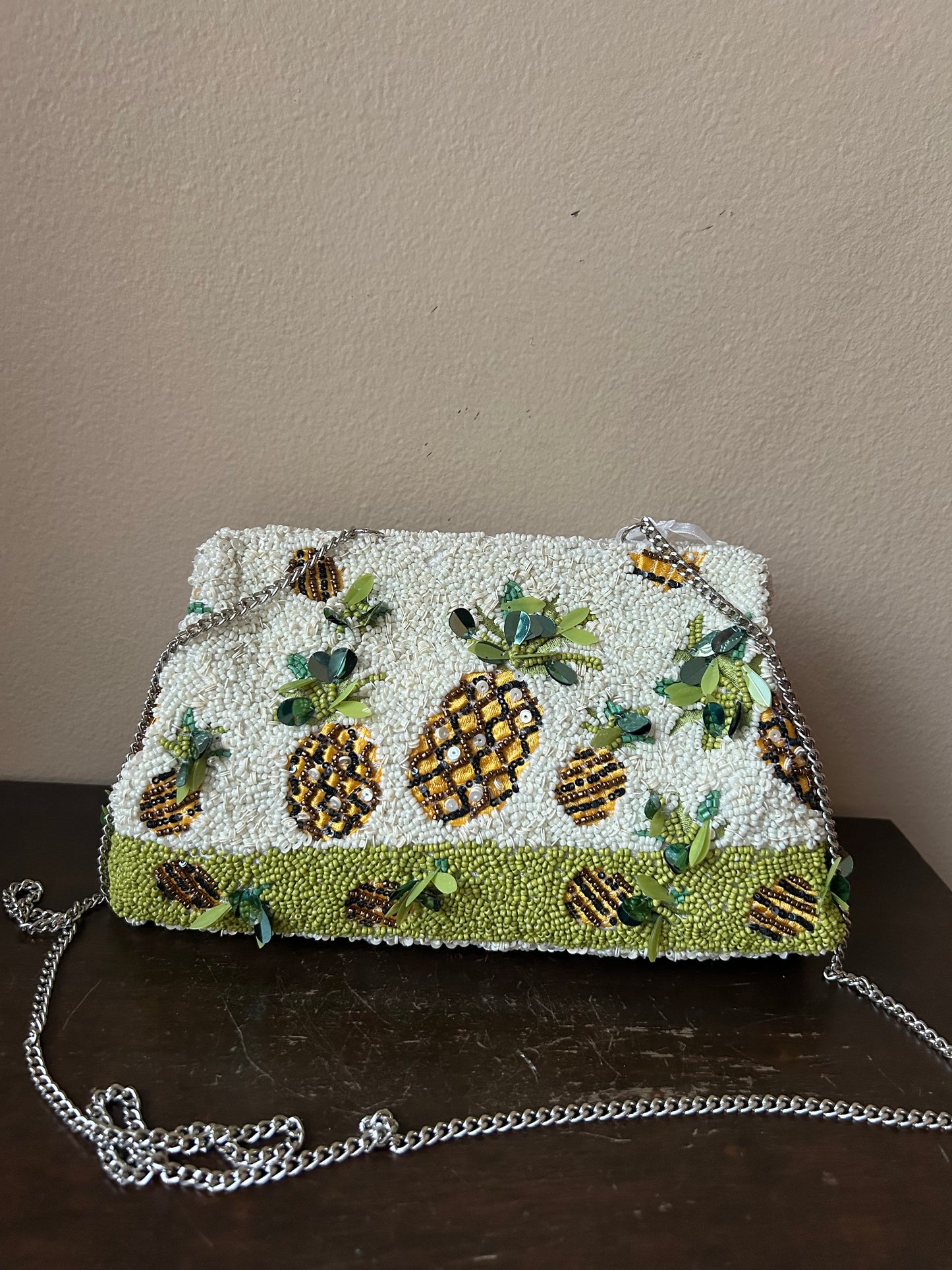 New Beaded Pineapple Tropical Bag Crossbody Shoulder Viral