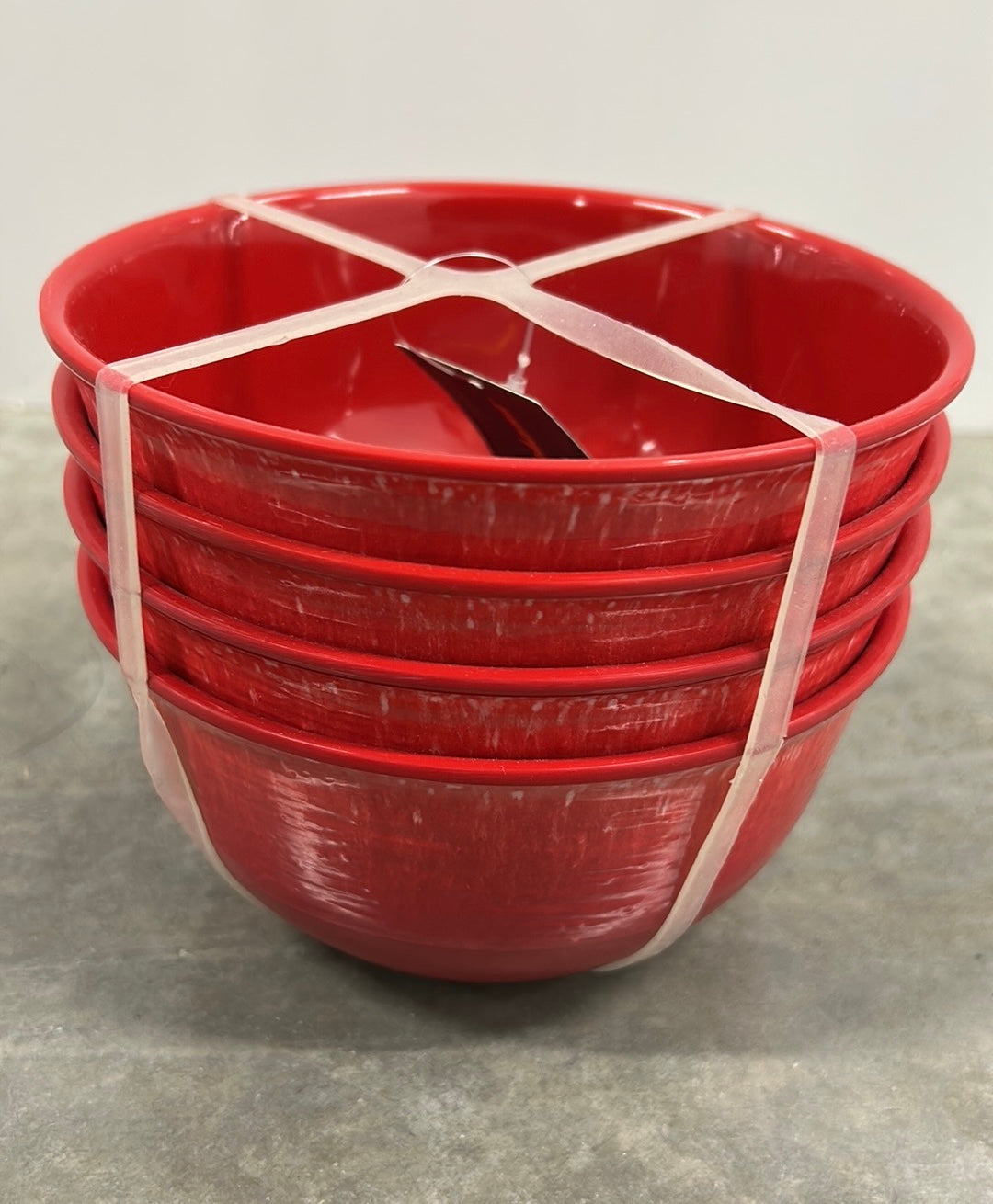 Tommy Bahama Set Of 4 Red Speckle Melamine Bowls New Christmas