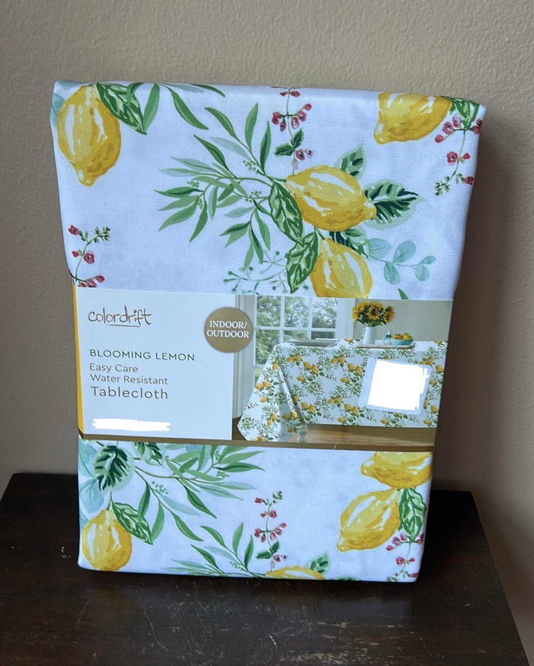 Colordrift New Tablecloth Lemons Spring Blooms Oblong