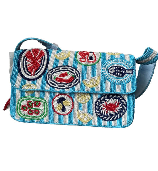 New Beaded Lobster Seafood Shoulder Bag Viral Handcrafted In India Bag Charm