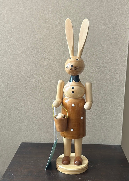 Martha Stewart Wood Easter Bunny With Egg Basket 19” Tall