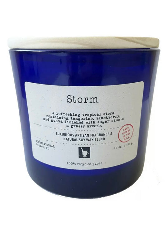 JUMBO Scentsational Storm No. 6 Scented Luxury Natural Organic Soy Candle 26oz