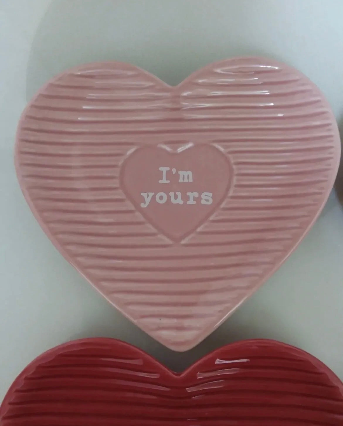 4pc Sheffield Home Valentines Conversation Heart Appetizer Dessert Plates New