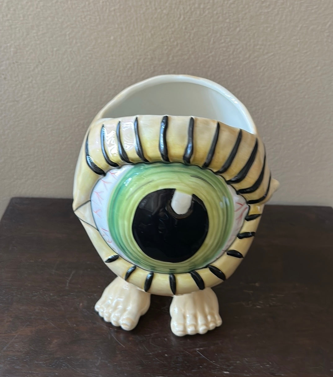 Blue Sky Clayworks Eyeball Candy dish Bowl Rare HTF Ceramic New