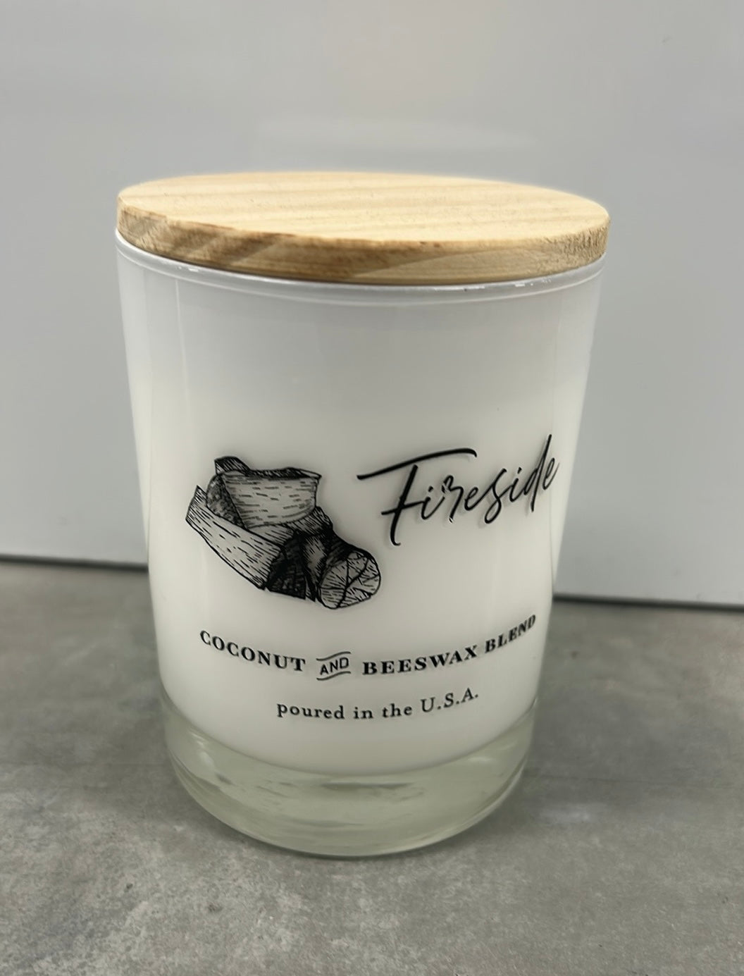 Scentsational Fireside Candle Large Glass Jar 11 Oz  Coconut Wax Blend